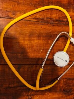 Bright Yellow PremierPro Stethoscope - Visible Logo